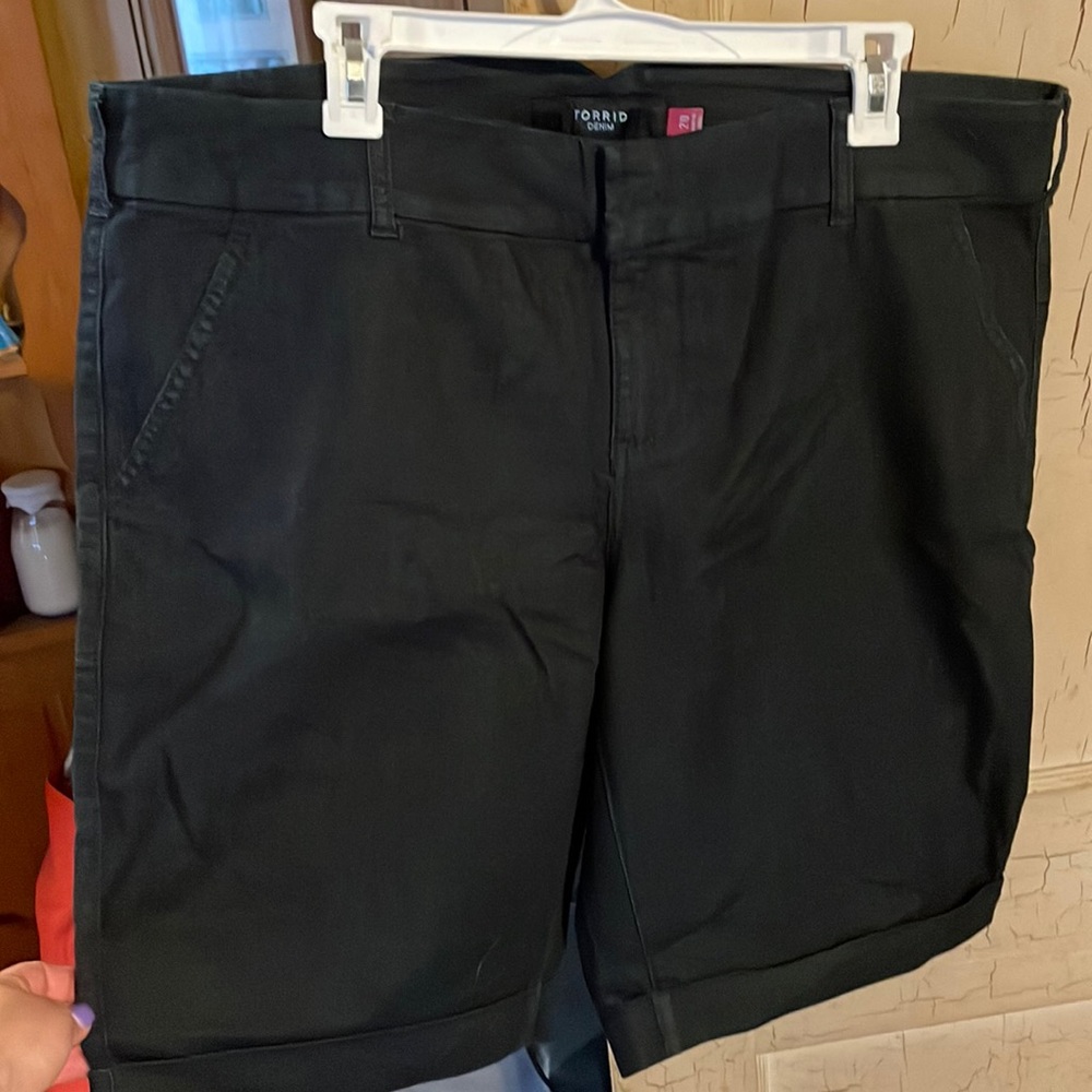 Torrid denim dark wash shorts 20